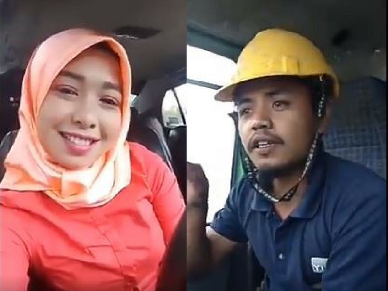 Teguran Gadis Manja Buat Abang Lori Jatuh Hati