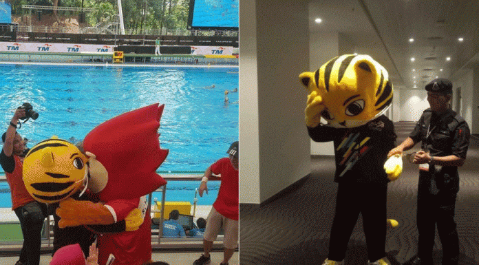 Aksi Maskot Rimau Menghiburkan Netizen