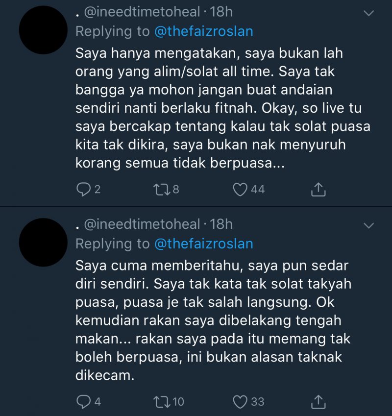 ‘Well Nama Dah Kotor, Apa Boleh Buat’ – Faiz Roslan Akan Diamkan Diri Untuk Sementara Waktu