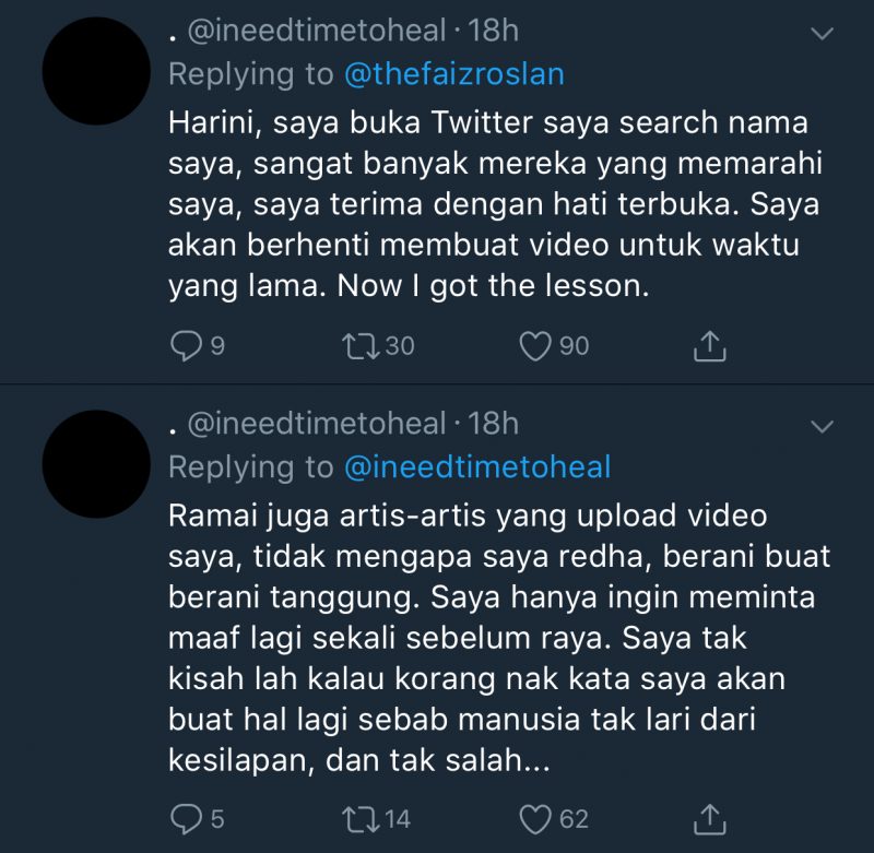 ‘Well Nama Dah Kotor, Apa Boleh Buat’ – Faiz Roslan Akan Diamkan Diri Untuk Sementara Waktu