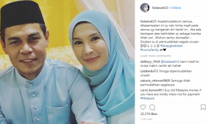 [GAMBAR] Tahniah! Lisdawati, Fauzi Nawawi Selamat Sambut Cahaya Mata Keempat