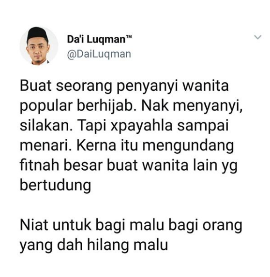 “Tiada Niat Lain, Melainkan Untuk Kembalikan Imej Dan Maruah Muslimah Bertudung,” – Da’i Luqman ‘Sound’ Wani?