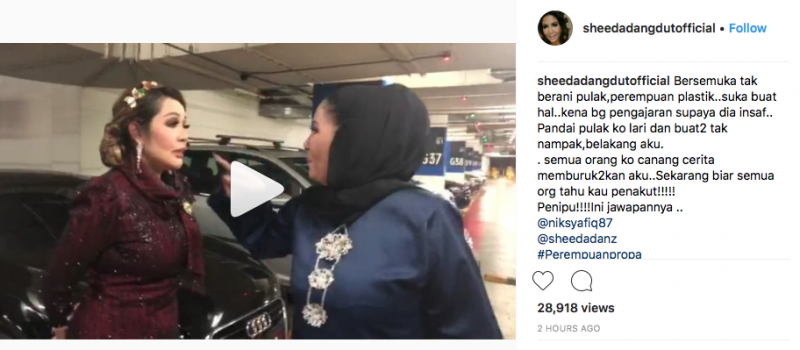 “Semua Orang Ko Canang Cerita Memburuk2kan Aku,” – ‘Amukan’ Sheeda Pada Ifa Raziah Di Tempat Letak Kereta!