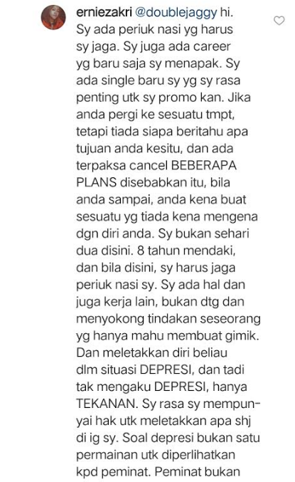 “Today, I Wasted Two Hours Of My Life To Do That”- Ernie Zakri Sentap Sebab Apa?