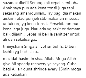 “Sembuhkanlah Anakku, Ya ALLAH,” Anak Saharul Ridzwan Sakit Tonsil Bernanah