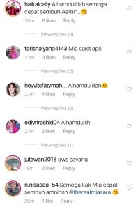 [GAMBAR] “Terima Kasih Kepada Semua Yang Mendoakan Mia,”- Mia Sara Jawab Isu Masuk Wad