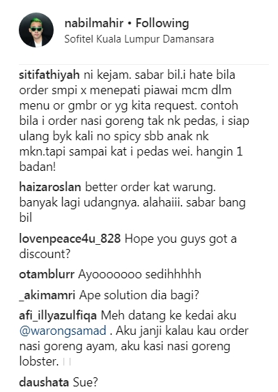 “Ingat Kitorang Bodoh Kot Tak Boleh Bezakan?”- Nabil Mahir Bengang Layanan Hampeh Restoran?