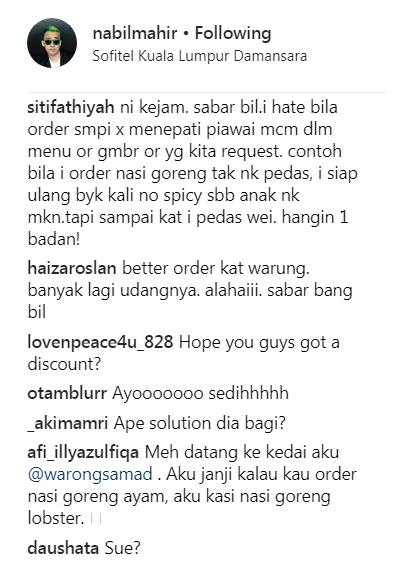 &#8220;Ingat Kitorang Bodoh Kot Tak Boleh Bezakan?&#8221;- Nabil Mahir Bengang Layanan Hampeh Restoran?