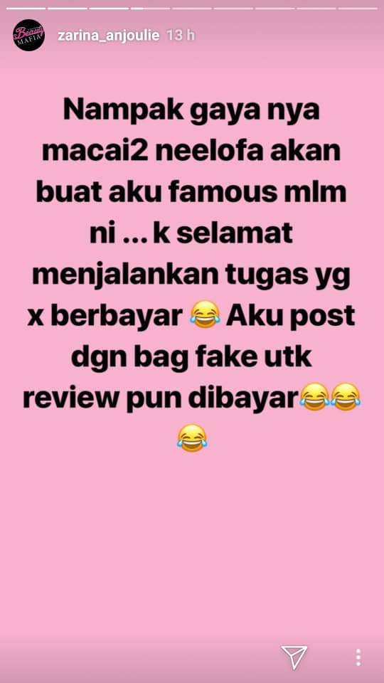 “Kalau Dah Pakai Hijab Tak Payah Pergi Zouk,”- Kritikan Sinis Zarina Anjoulie Buat Neelofa