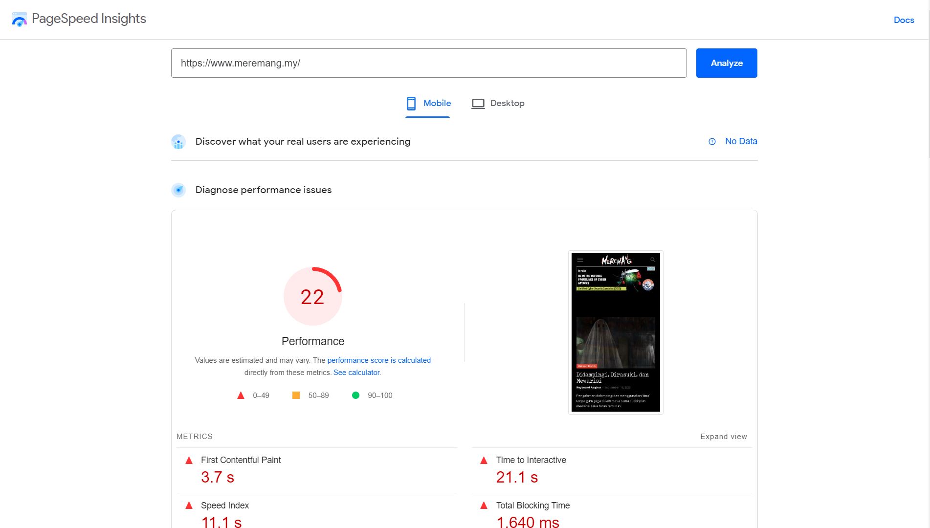 Speed Test Meremang