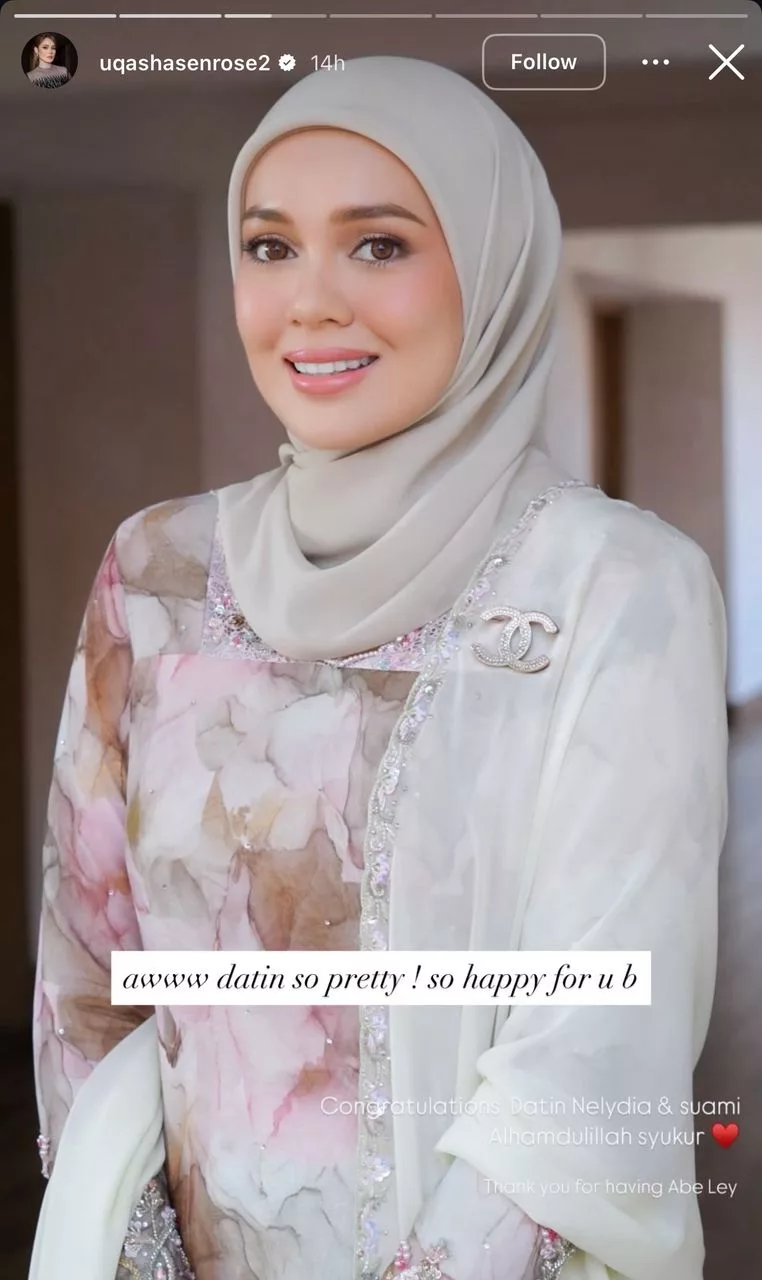 Uqasha Tumpang Gembira… Nelydia Kini Datin, Dihujani Tahniah Selepas Suami Terima Gelaran Datuk