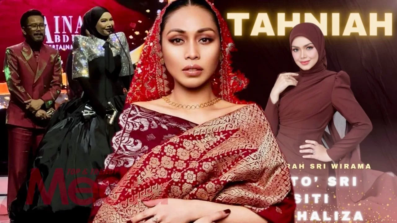 Aina Menang 4 Trofi AIM24, Dayang Raih Album Terbaik & Siti Terima Anugerah Sri Wirama!