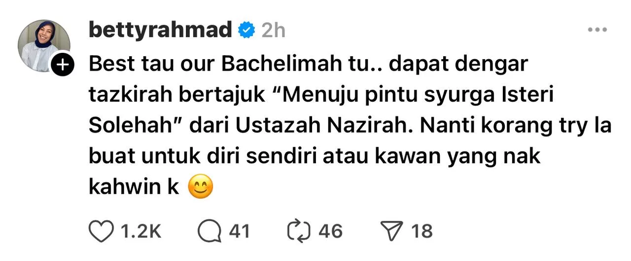 “Tak Sangka Jadi Isu…,” - Ada Yang Kurang Senang? Betty Rahmat Minta Jangan Salahkan Amira Othman 8 “Tak Sangka Jadi Isu…,” – Ada Yang Kurang Senang? Betty Rahmat Minta Jangan Salahkan Amira Othman