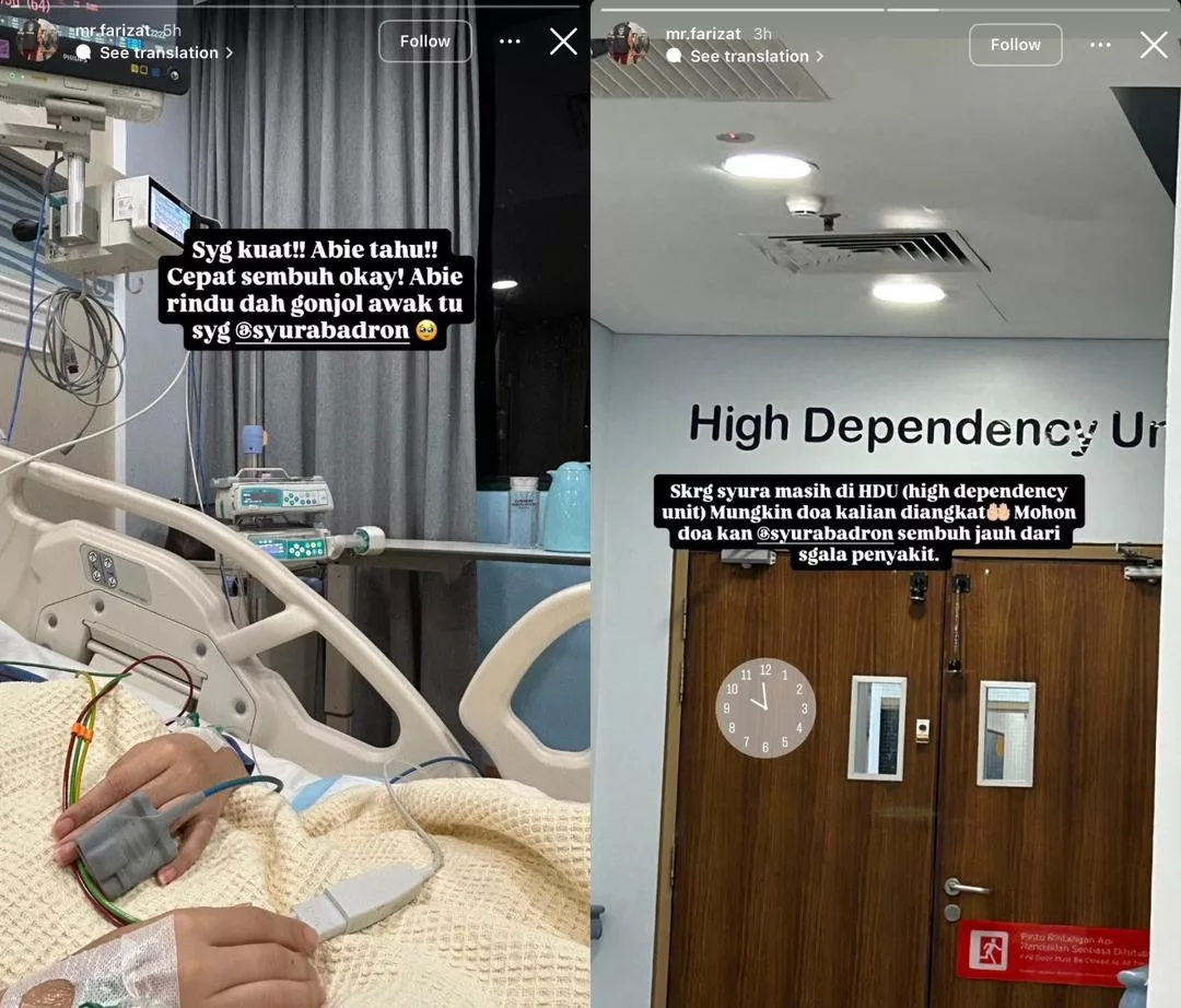 “Sayang Kuat, Abie Tahu!” – Syura Badron Kini Dirawat Di Unit HDU, Suami Mohon Doa