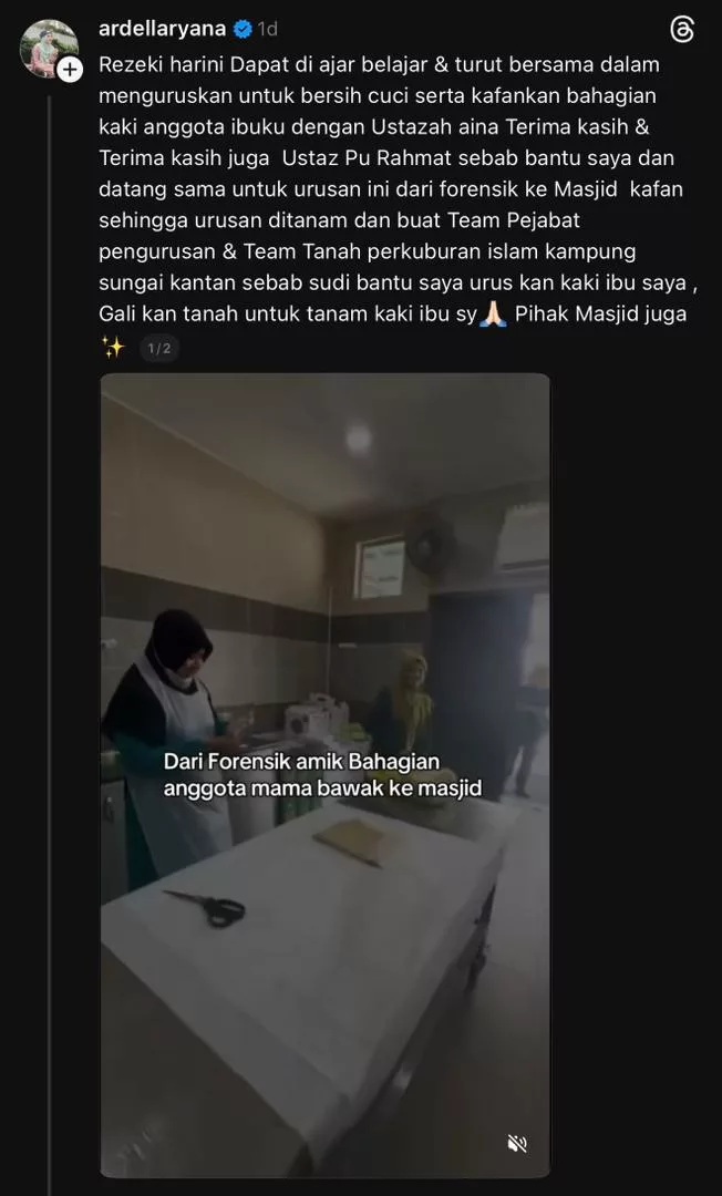 “Alhamdulillah Ujian Allah…,” - Ardell Aryana Kongsi Proses Urus Tanam Kaki Ibu, Syukur Semua Dipermudah