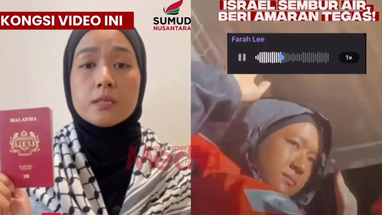 “Mereka Sembur Air Dengan Sangat Kuat Sehingga Kami Terpelanting,” - Farah Lee