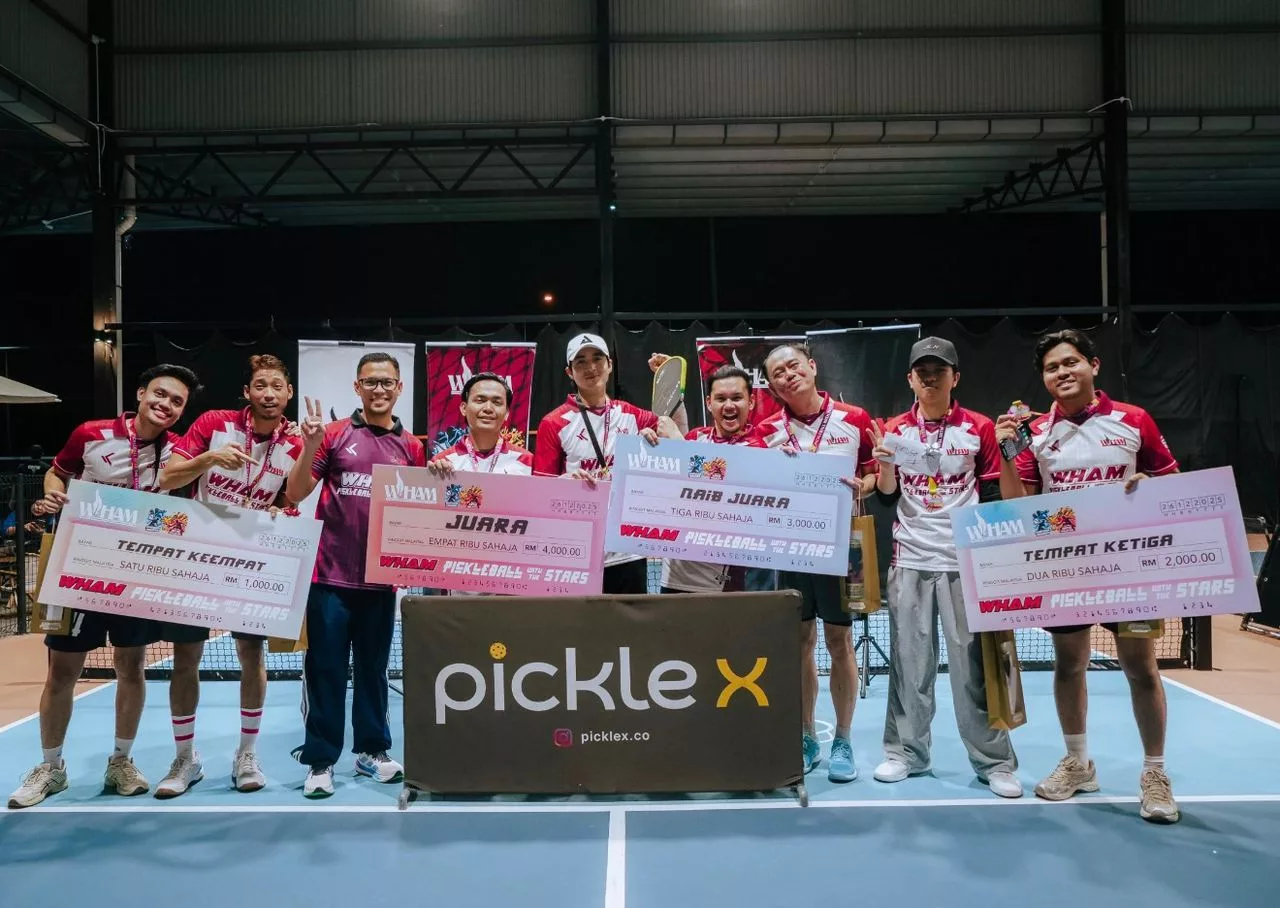 Rezeki RM10,000, Telefon Pintar & TV 65 Inci! – Ezaidi Aziz & Nazrin Zulkafli Juara WHAM Pickleball, Ayie Floor 88 Pula Menang Cabutan Bertuah Utama