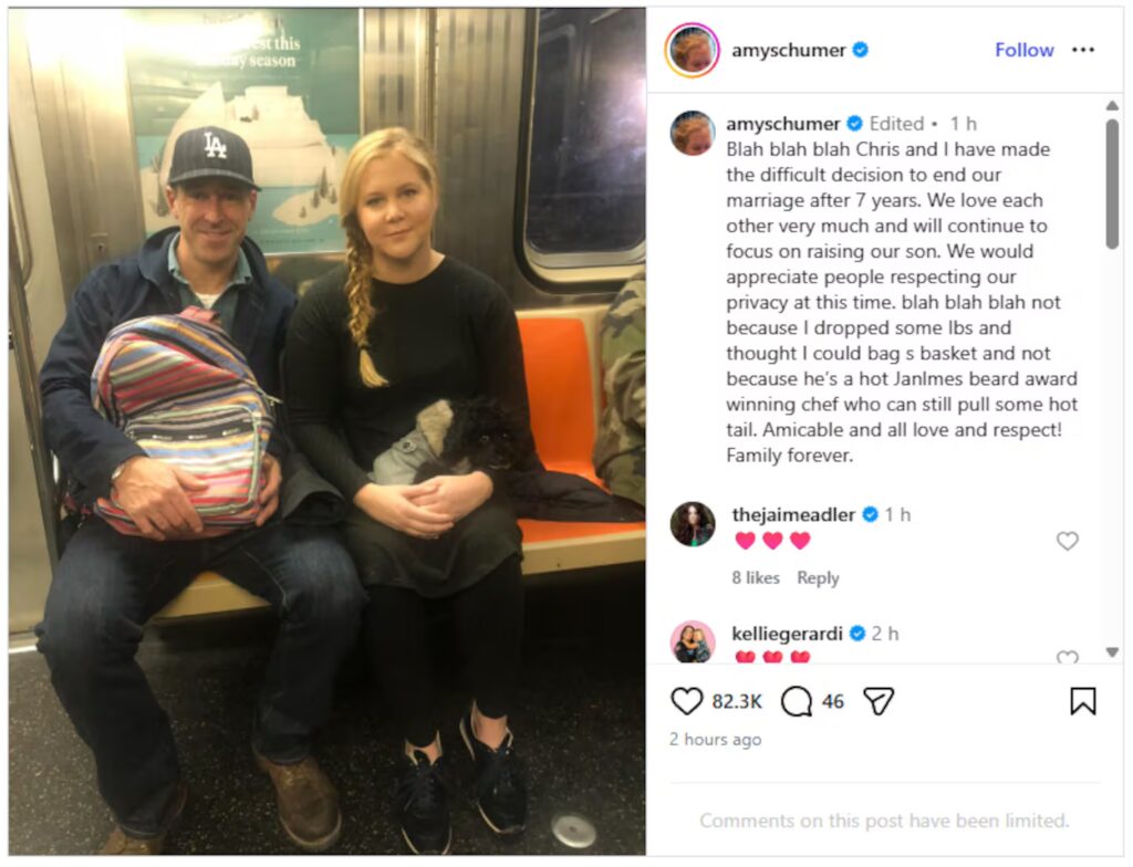 Pelakon Dan Pelawak Terkenal, Amy Schumer Sah Berpisah Dengan Suami Selepas Tujuh Tahun Perkahwinan 3 Pelakon Dan Pelawak Terkenal, Amy Schumer Sah Berpisah Dengan Suami Selepas Tujuh Tahun Perkahwinan