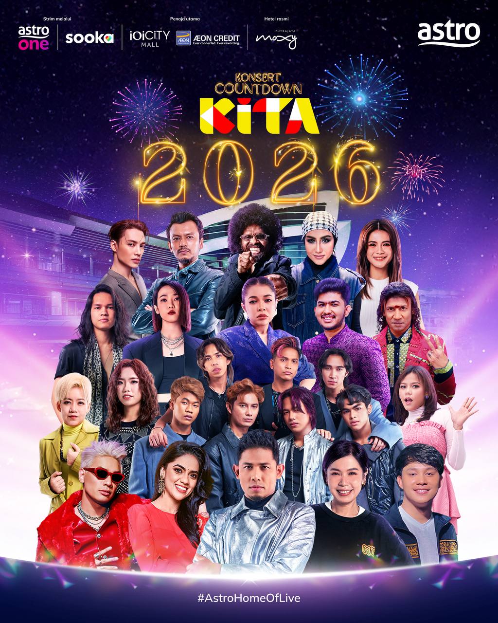 Ella, Alpha & Darkkey Berkongsi Pentas! Ini ‘Fun Fact’ Barisan Selebriti Di Konsert Countdown KITA 2026