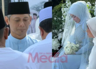 Sepokok Bunga Emas Seberat 102 Gram Sebagai Mas Kahwin, Erra Fazira Kini Bergelar Isteri Ezwan Zain Dengan Sekali Lafaz
