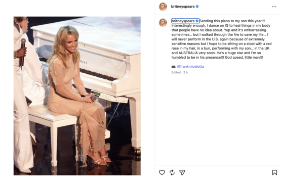 Britney Spears Umum Tidak Akan Buat Persembahan Di Amerika Syarikat 4 Britney Spears Umum Tidak Akan Buat Persembahan Di Amerika Syarikat