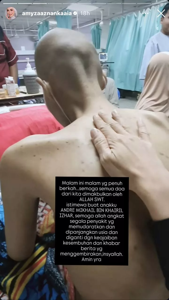 “Hari ini, Anak Saya Yang Kedua Disahkan Kanser Tulang,” – Amyza Aznan