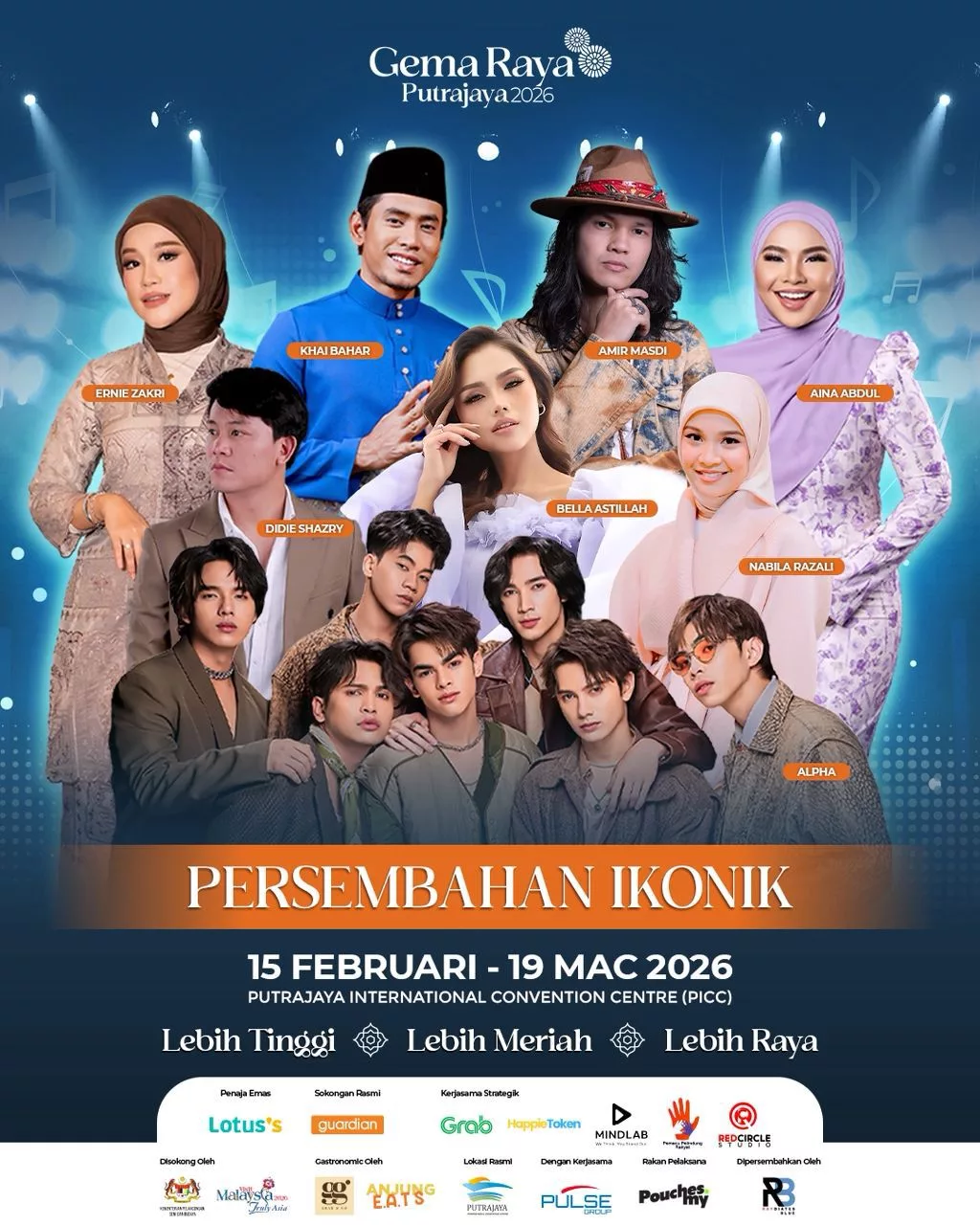 “Kami Mahu Beri Yang Terbaik,” – Aina Abdul, Ernie Zakri, Amir Masdi & Bella Astillah Antara Bakal Gegarkan Puncak Bukit PICC…Tak Sabar!