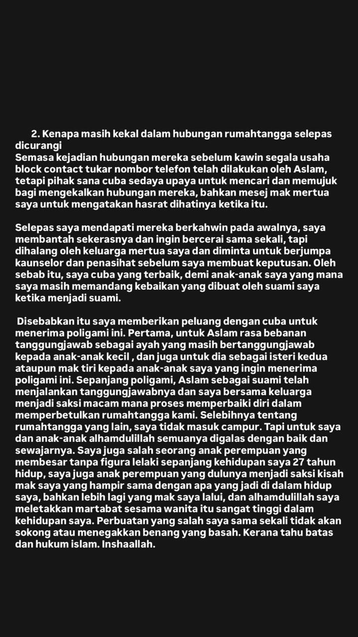 Terkilan Nama Anak-Anak Terpalit Kontroversi Suami & Isteri Kedua, Umisya Mazlan Dedah Sebab Masih Pertahan Perkahwinan 12 Terkilan Nama Anak-Anak Terpalit Kontroversi Suami & Isteri Kedua, Umisya Mazlan Dedah Sebab Masih Pertahan Perkahwinan