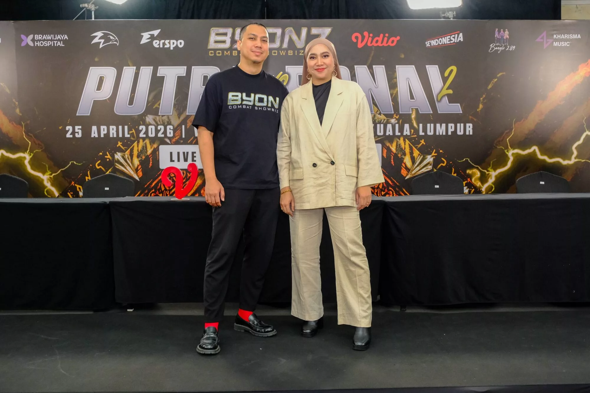 Kharisma Music Teruja Bawakan BYON7 Ke Kuala Lumpur, Aksi Petarung Malaysia & Indonesia Jadi Tumpuan