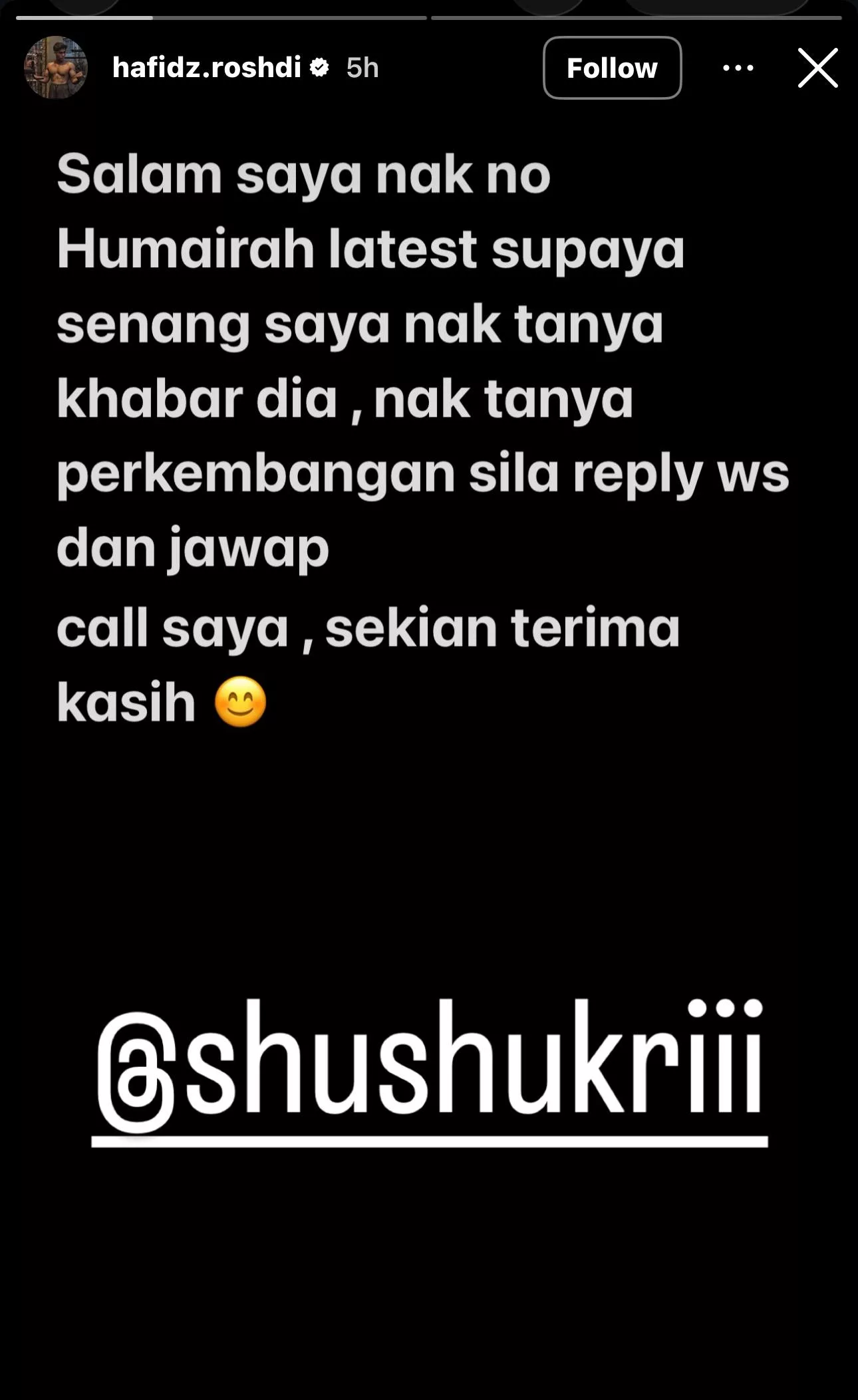 “Senang Saya Nak Tanya Khabar…,”- Hafidz Roshdi Gesa Shuhada Berikan Nombor Telefon Humairah, Mahu Tahu Perkembangan Anak-Anak