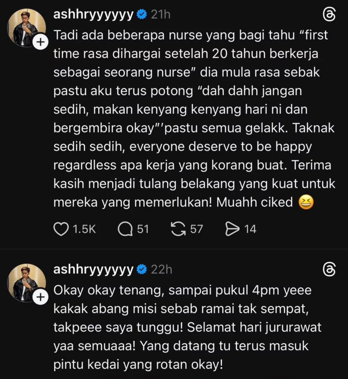 Pempengaruh Ashhry Belanja Lebih RM10,000, Chef ‘Berperang’ Seawal 6 Pagi… Lebih 500 Jururawat Dirai Makan Percuma!