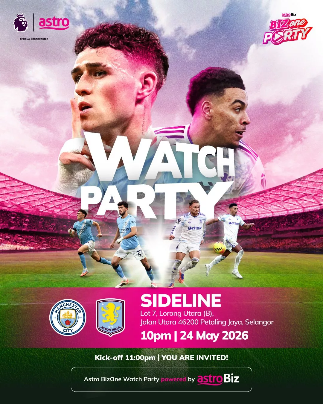 Arsenal Sah Juara Premier League! Astro BizOne Watch Party Raikan Malam Gemilang Bersama Peminat Setia Di Lembang Klang, Johor Bahru & Pulau Pinang