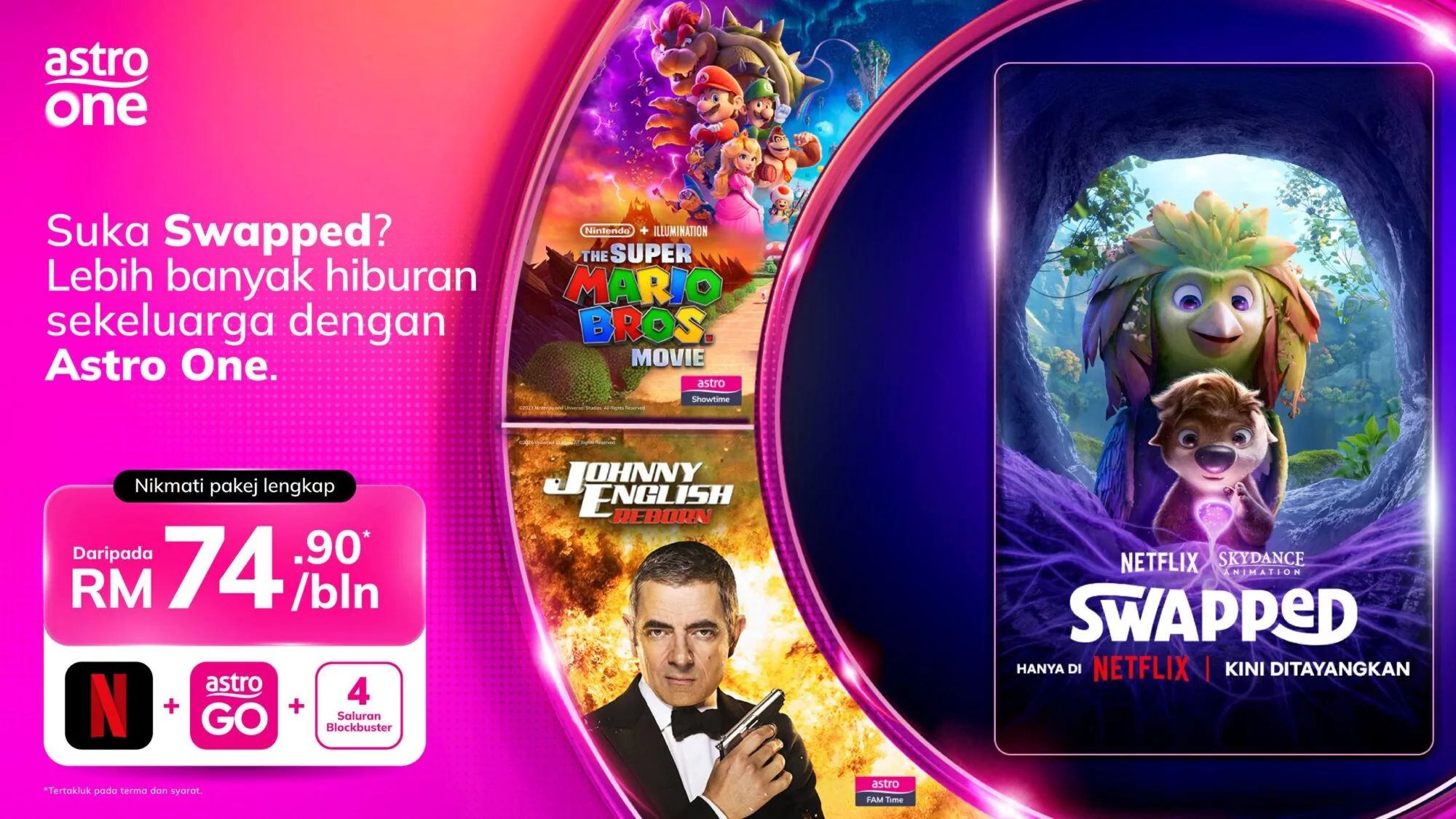Hiburan Tanpa Batas! Dari Ledakan Filem Aksi Sehingga Siaran Langsung Acara Sukan, Astro One & Netflix Tawar Hiburan Lengkap