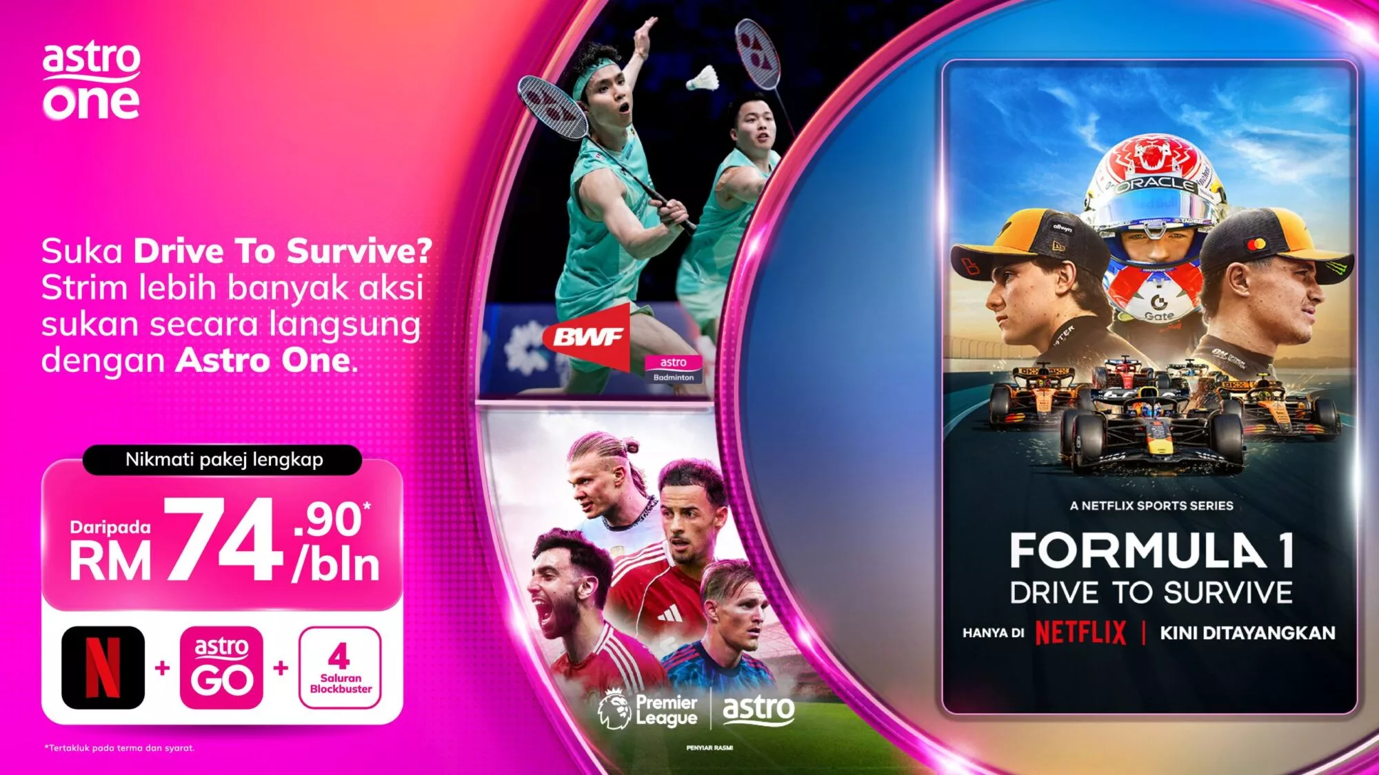 Hiburan Tanpa Batas! Dari Ledakan Filem Aksi Sehingga Siaran Langsung Acara Sukan, Astro One & Netflix Tawar Hiburan Lengkap