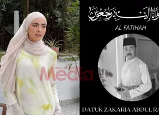 Bapa Erysha Emyra Meninggal Dunia, Jenazah Akan Dikebumikan Esok Pagi