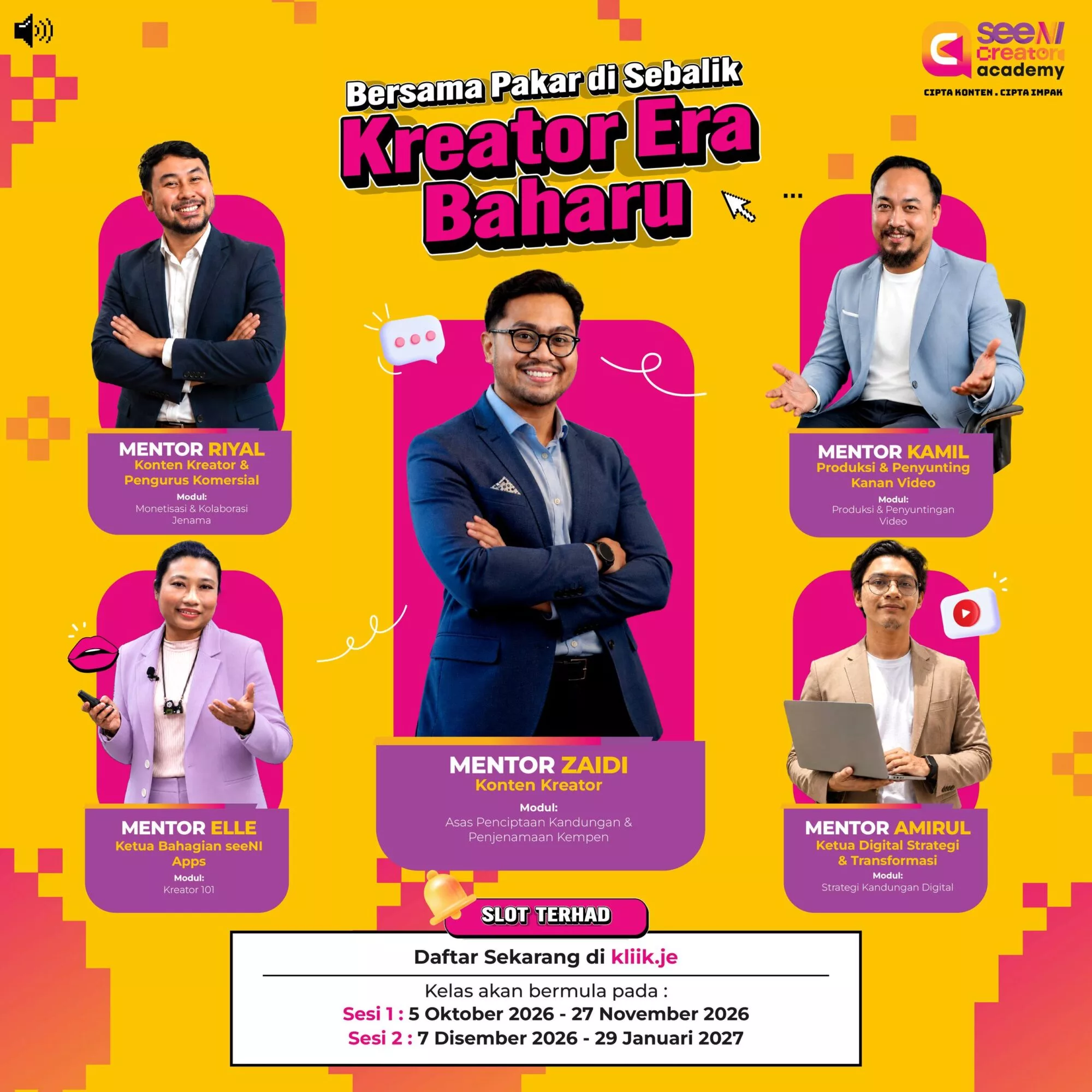 Nak Jadi Content Creator? seeNI Creator Academy Buka Peluang Belajar Terus Dengan Pakar Industri