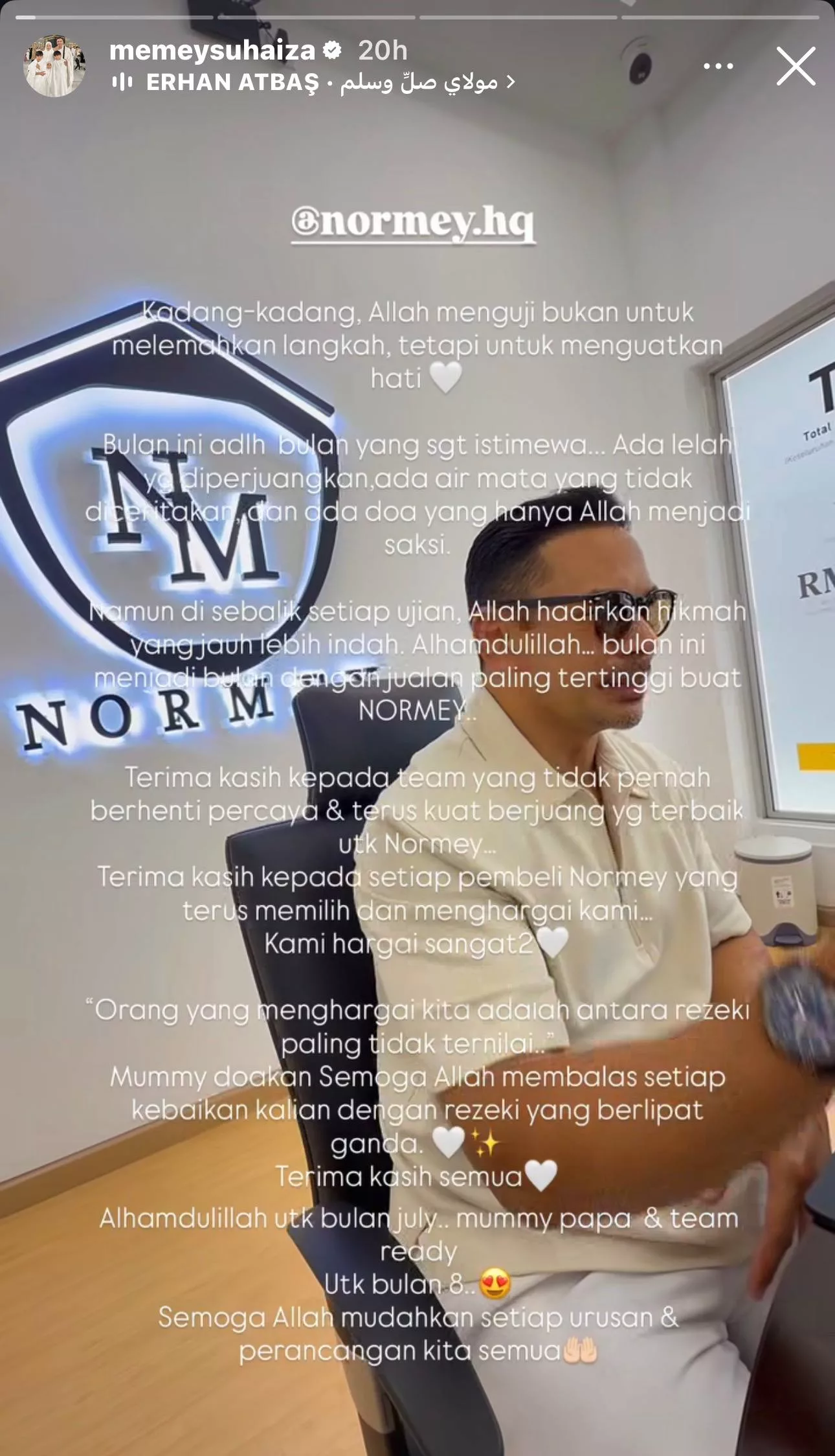 “Ada Air Mata Yang Tak Diceritakan,” - Jualan Bulanan Cecah Rekod Tertinggi, Memey Syukur Setiap Ujian Ada Hikmah