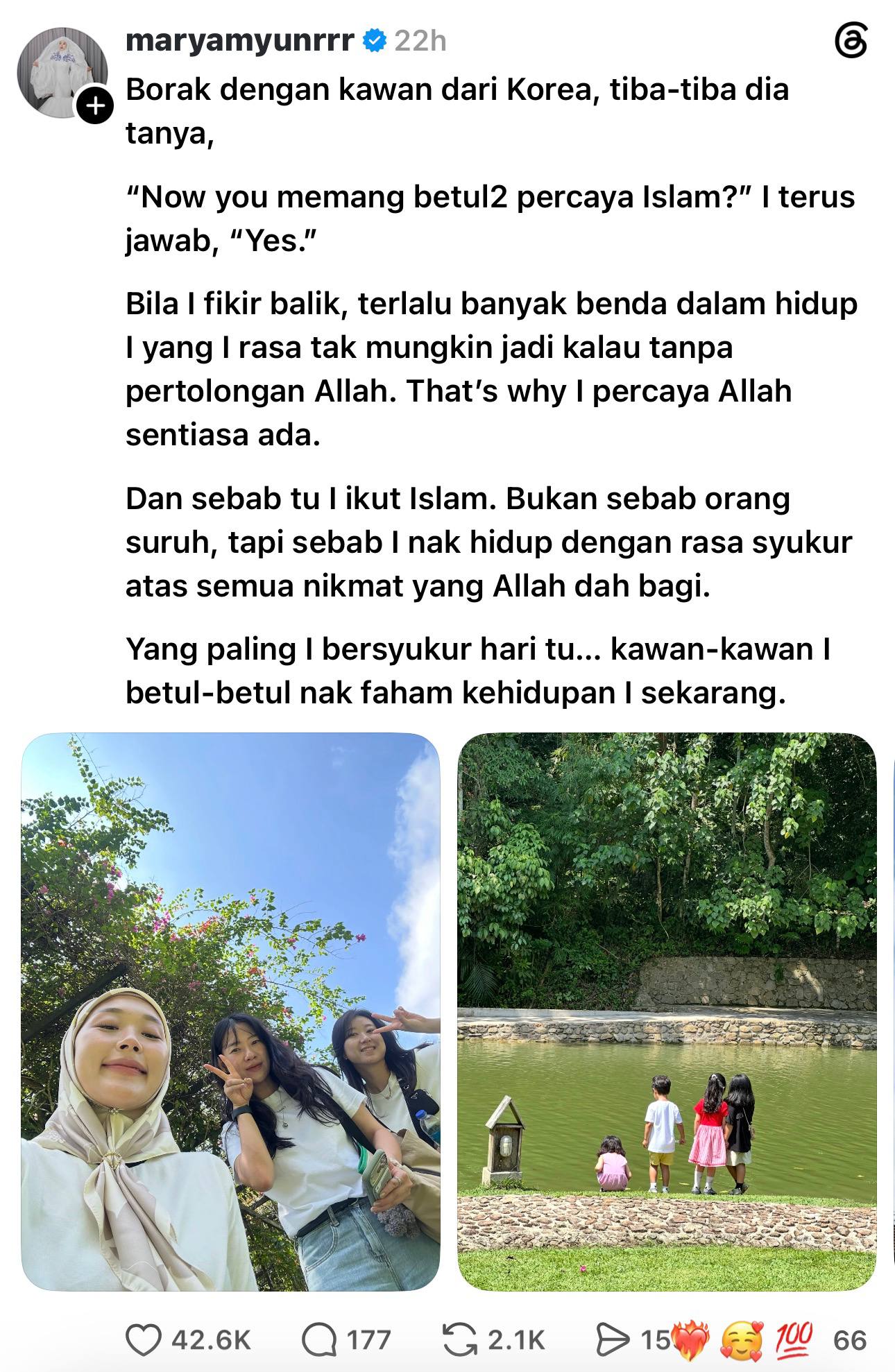 “Tak Mungkin Jadi Tanpa Pertolongan Allah,” - Dikurnia Rezeki & Nikmat, Maryam Younarae Sentiasa Yakin Dengan Islam