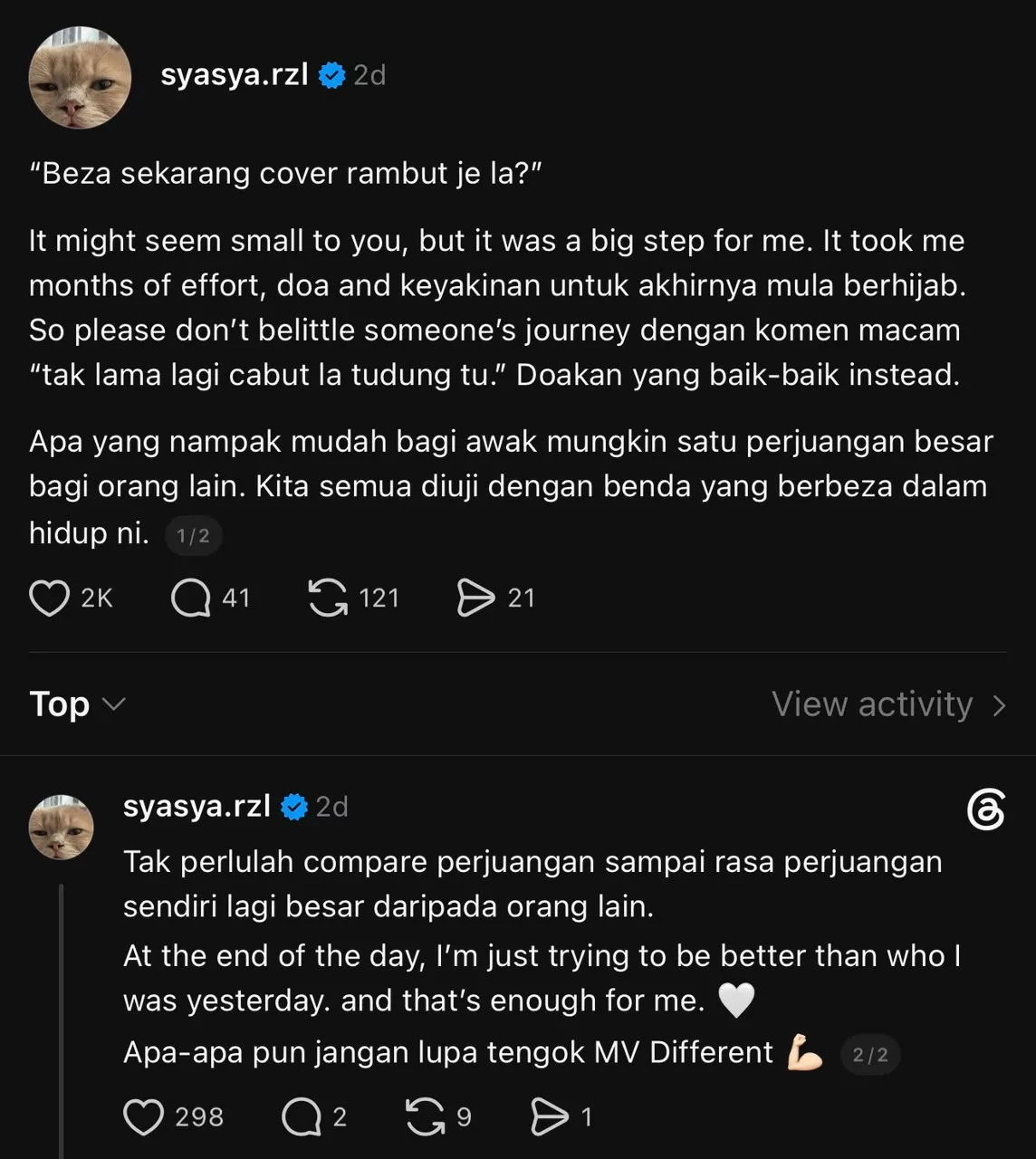 “Jangan Perkecilkan Perjalanan Orang Lain,”- Ramai Persoal Keputusan Berhijab Selepas Lancar Lagu Solo, Syasya Rizal Luah Rasa