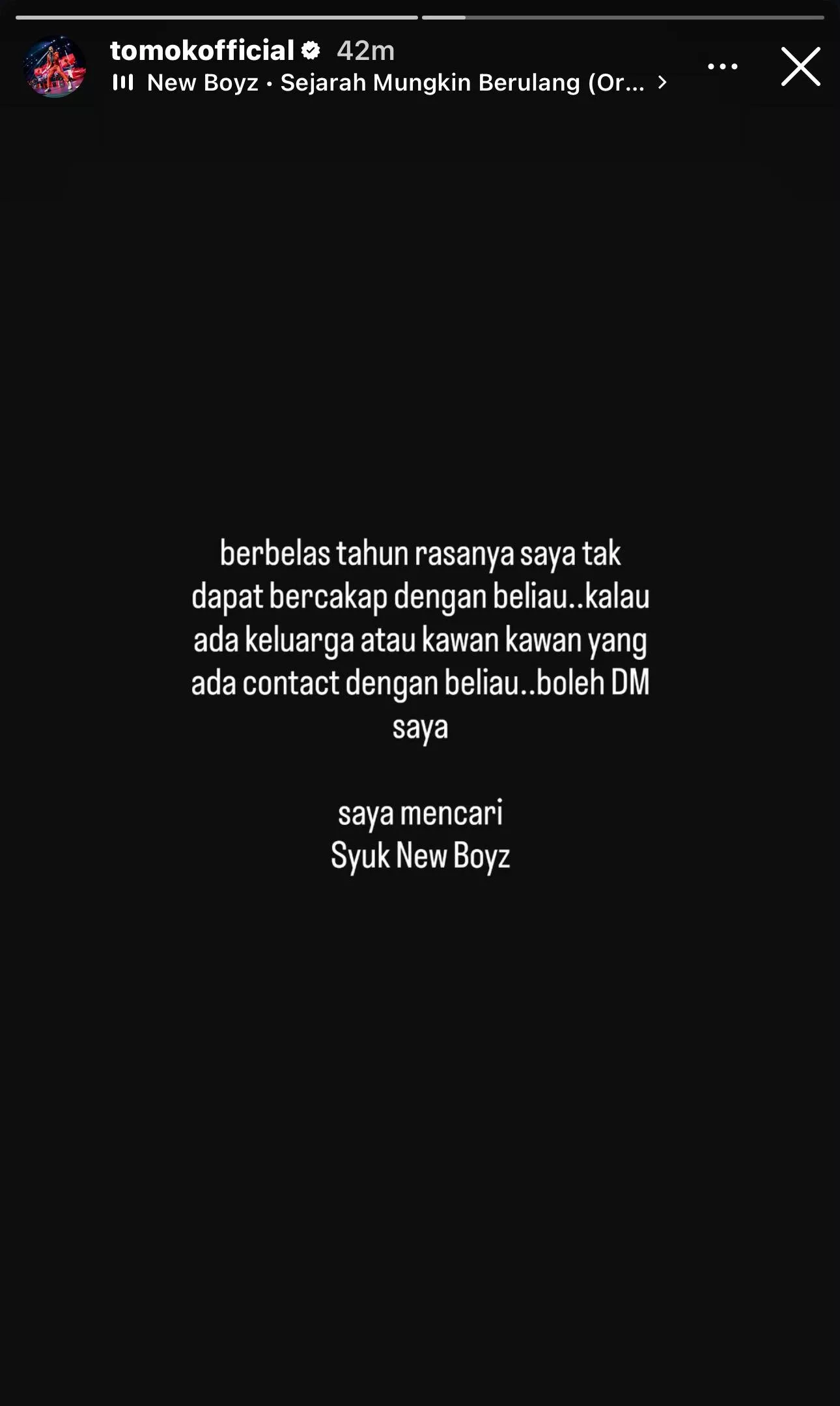 “Berbelas Tahun Rasanya Tak Dapat Bercakap…,” - Tomok Mohon Bantuan Cari Syuk New Boyz, Sudah Lama Terputus Hubungan