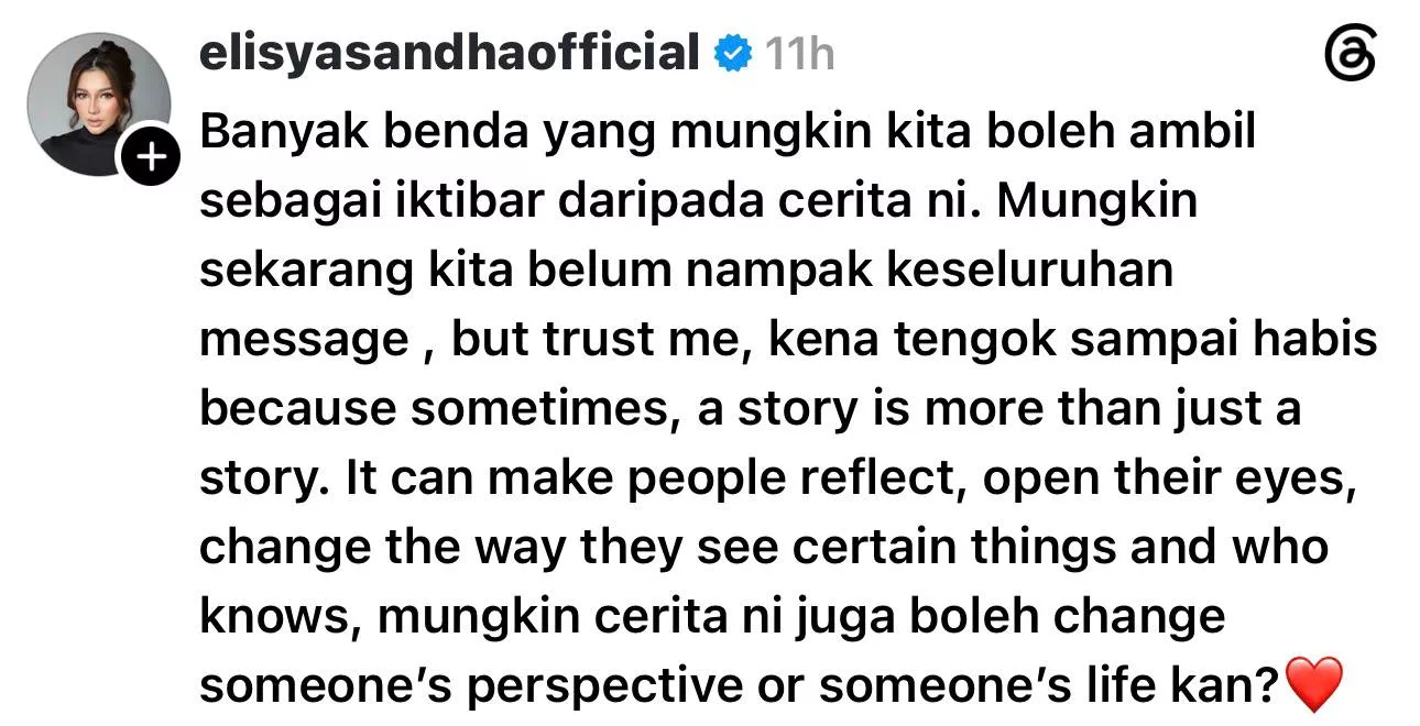 Elisya Sandha Mohon Henti Kaitkan Keluarga & Sheila Rusly - “Saya Tak Ambil Hati, Tapi Jangan Melampaui Batas.”