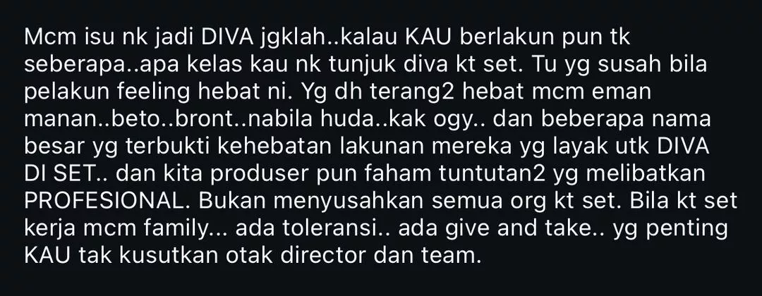 Sokong Pandangan Namron, Erma Fatima Ulas Hanya Yang Tertentu Layak 'Diva' Di Set - “Kena Ukur Baju Di Badan Sendirilah...”