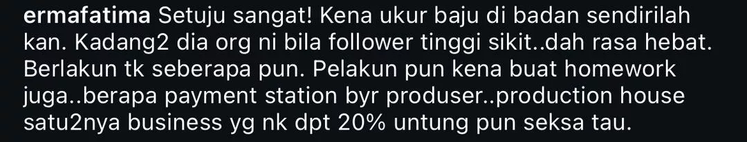 Sokong Pandangan Namron, Erma Fatima Ulas Hanya Yang Tertentu Layak 'Diva' Di Set - “Kena Ukur Baju Di Badan Sendirilah...”