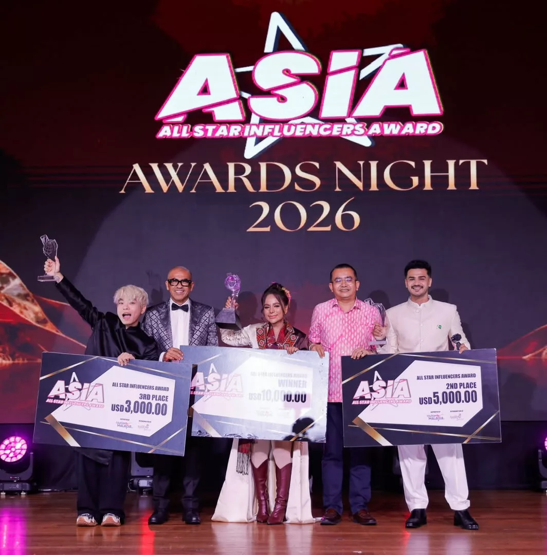 3.8 Bilion Tontonan Digital Sejak 2023! All Star Influencers Award Lonjak Promosi Pelancongan Malaysia… Himpun 110 Pempengaruh Dari 20 Negara