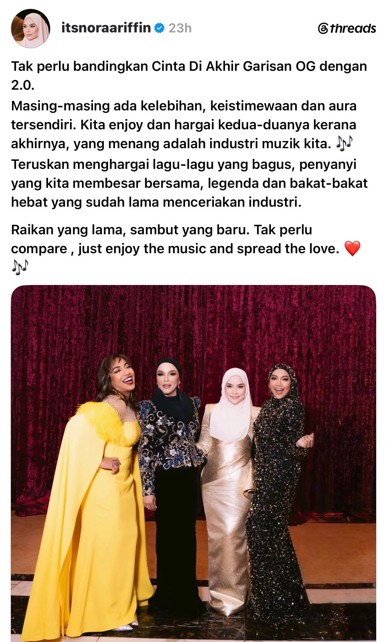 Nora Ariffin Minta Cinta Di Akhir Garisan OG & 2.0 Dihargai - “Usah Bandingkan, Masing-Masing Ada Aura Sendiri.”
