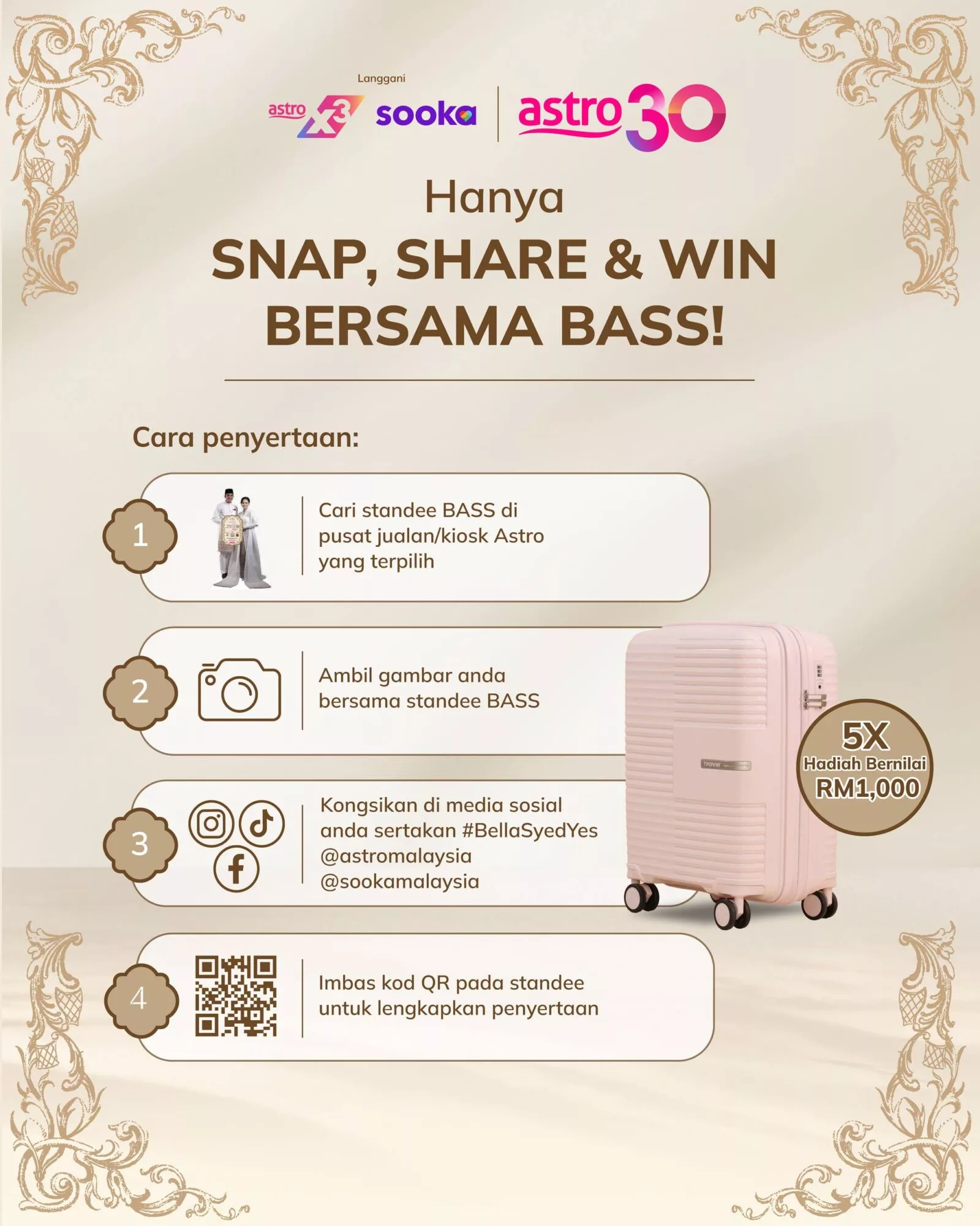 Bukan Sekadar Perjalanan Cinta Yang Romantis, ‘Walimatulurus’ Rakam Kisah Bella Astillah & Syed Saddiq… Rebut Hadiah RM1,000 Menerusi ‘Snap, Share & WIN!