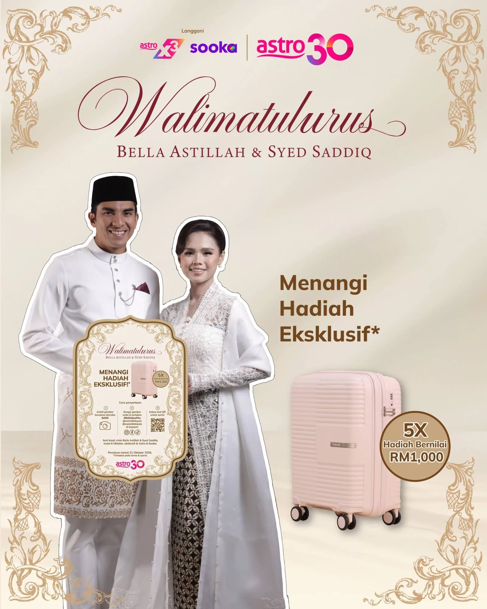 Bukan Sekadar Perjalanan Cinta Yang Romantis, ‘Walimatulurus’ Rakam Kisah Bella Astillah & Syed Saddiq… Rebut Hadiah RM1,000 Menerusi ‘Snap, Share & WIN! 11 Bukan Sekadar Perjalanan Cinta Yang Romantis, ‘Walimatulurus’ Rakam Kisah Bella Astillah & Syed Saddiq… Rebut Hadiah RM1,000 Menerusi ‘Snap, Share & WIN!