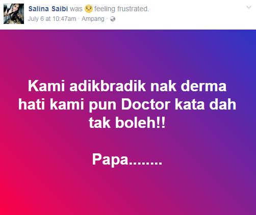 Bapa Salina Saibi Meninggal Dunia - Media Hiburan
