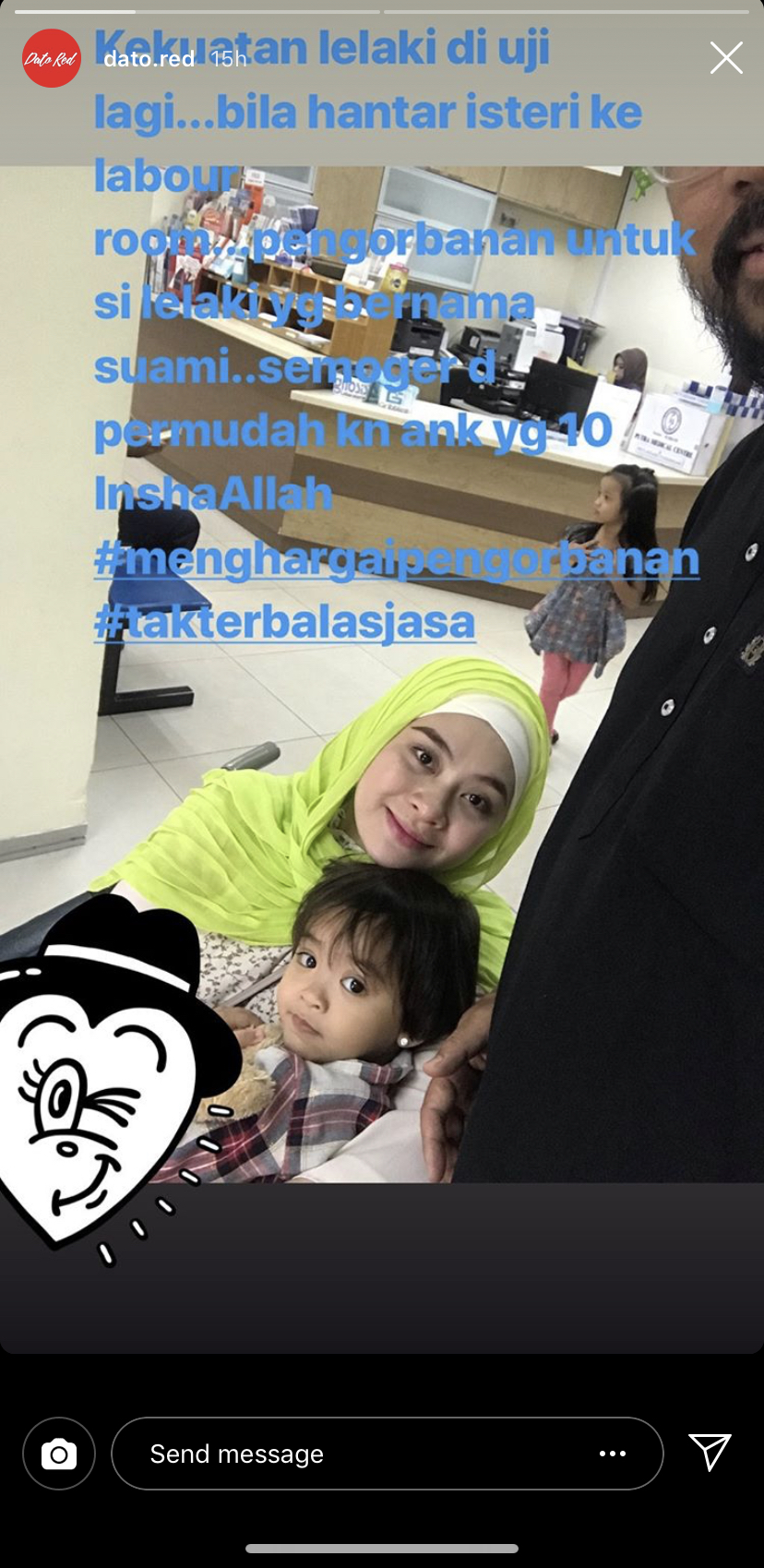 "Aku Sujud Syukur KepadaMu," - Adira Selamat Bersalin Anak 