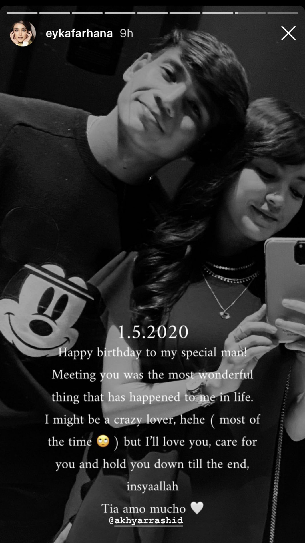 “I Might Be Crazy Lover, But I’ll Love You&hellip;,” Genap